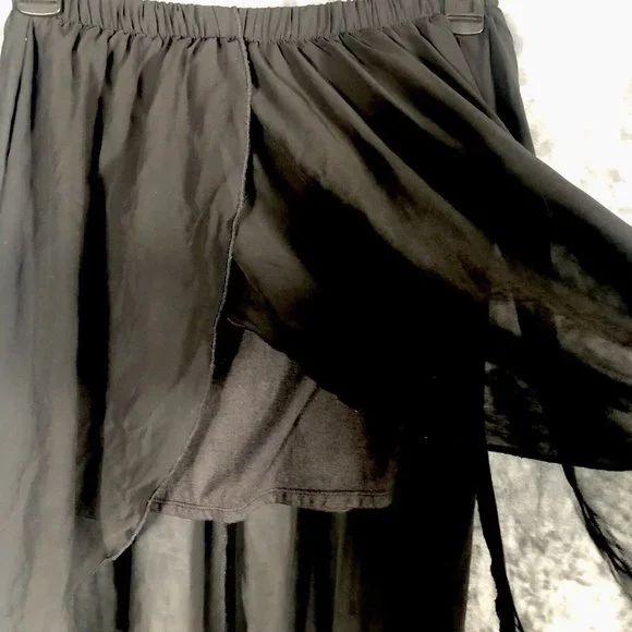 D Signed Disney Dress Black Sheer Skirt Size Large - Picture 2 of 11